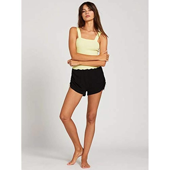 NWT!! Volcom Women's Lil Tank Top Shirt Tropic Yellow Size XL - Picture 5 of 9